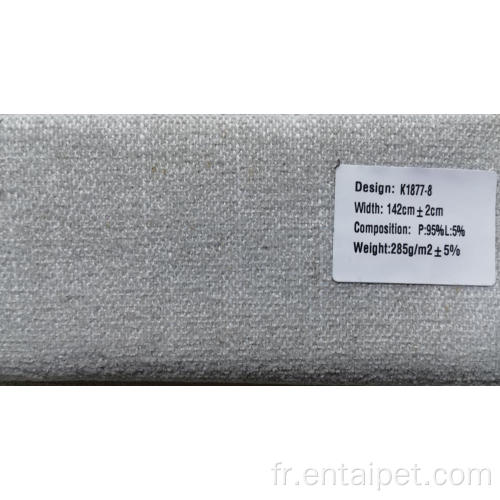 Tissu de lin polyester promotionnel